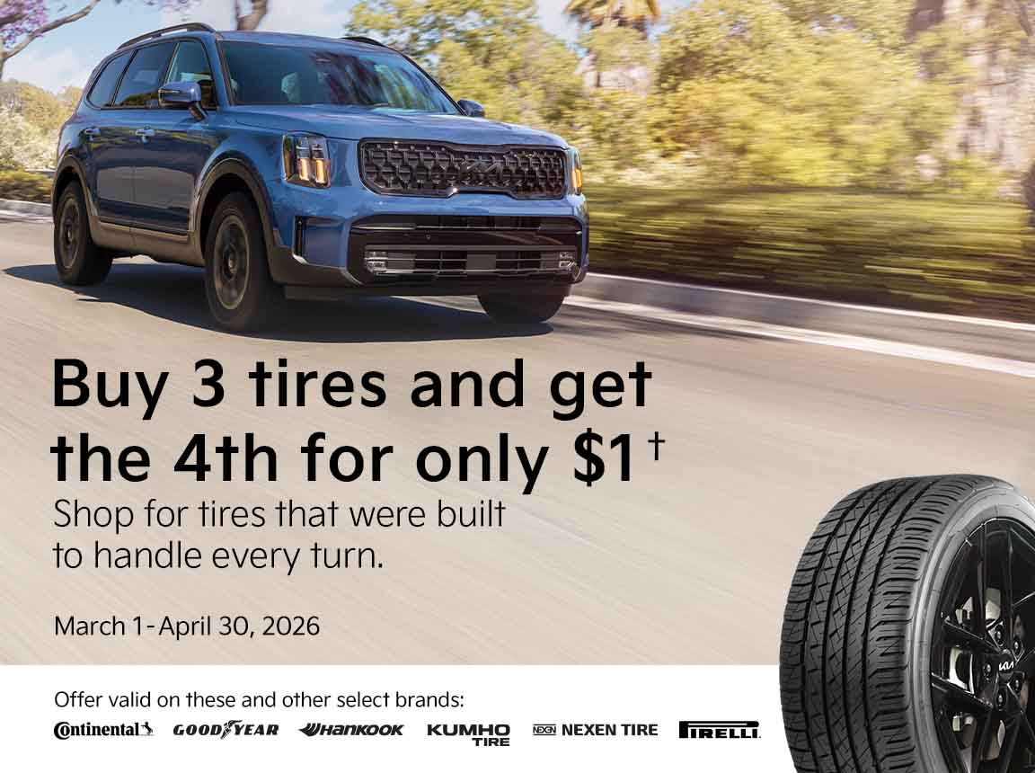 Buy 3 tires and get the 4th for only $1